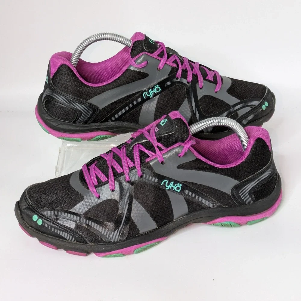 Ryka Influence Women's Size 9M Black Pink Training Fitness Sneakers Shoes